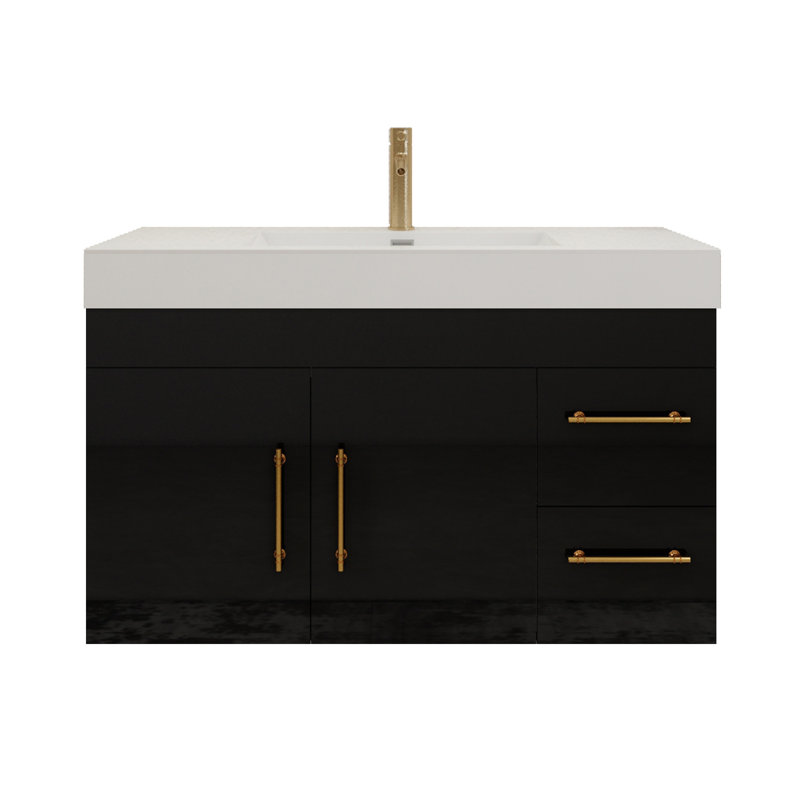 Morenobath 42" WallMounted Single Bathroom Vanity Set Wayfair